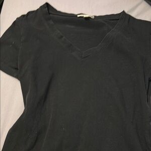 Classic Black V-Neck Women's Top